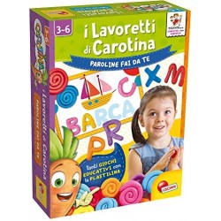 Liscianigiochi-I Lavoretti di Carotina Paroline Fai da Te Gioco Educativo Prescolari, Multicolore, 85545