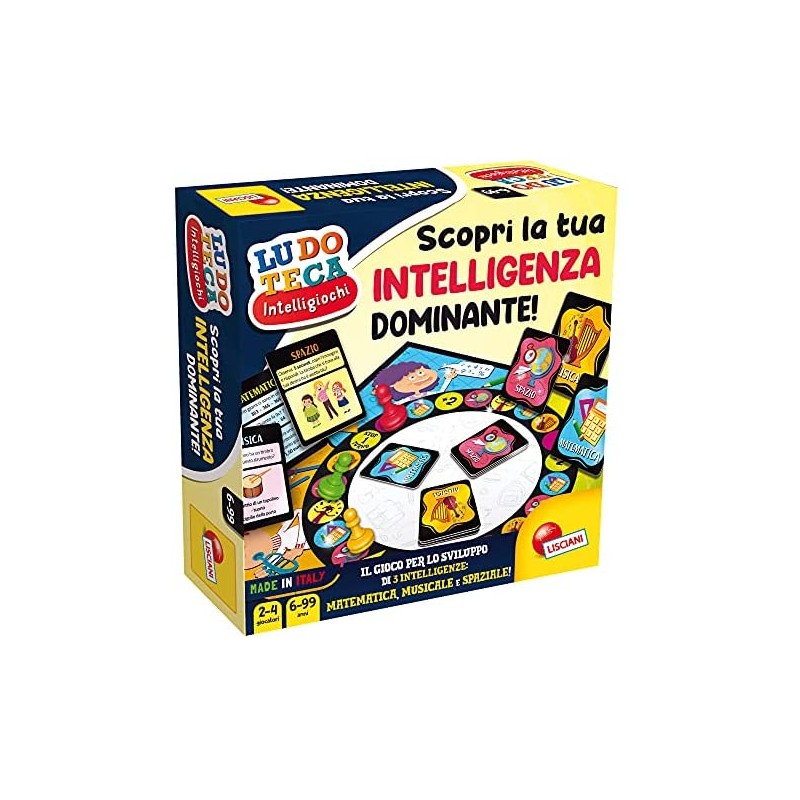 Lisciani Giochi- Ludoteca Intelligiochi Il Gioco delle Intelligenze Dominanti, Colore, 89185