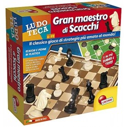 Lisciani Giochi- Ludoteca Gioco Gran Maestro di Scacchi 3 in 1, Colore, 89222