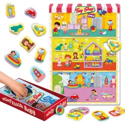 Lisciani Giochi - Montessori Baby Box Toy Shop, Colore, 92734