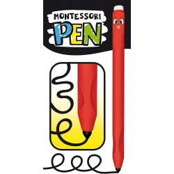 Lisciani Giochi - Montessori Pen Super Scuola Scrittura, Gioco per Imparare a Scrivere con la Penna Anatomica, 97081
