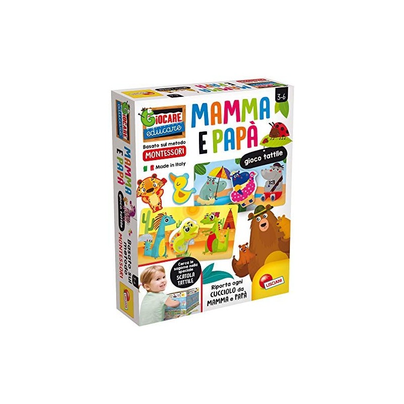 Liscianigiochi Montessori Plus Mamma e Papa Gioco Educativo Prescolari, Multicolore, 85613