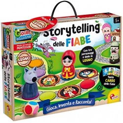 Lisciani Giochi- Montessori Legno inventa storie Storytelling delle Fiabe, Colore, 85903
