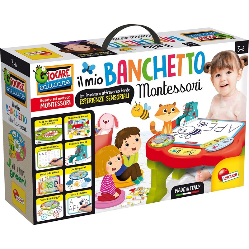 Lisciani Giochi - Montessori Il Mio Banchetto dei Giochi Educativi, Pennarello Scrivi e Cancella, 97166