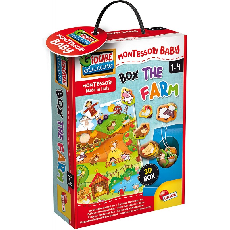 Lisciani Giochi - Montessori Baby Box Farm, Colore, 92741