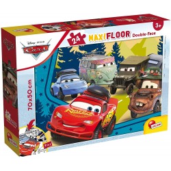 Lisciani Giochi - Disney Puzzle DF Maxi Floor 24 Cars Puzzle per Bambini, 86634