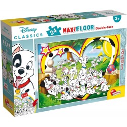 Lisciani Giochi - Disney Puzzle DF Maxi Floor 24 Carica 101 Puzzle per Bambini, 86641