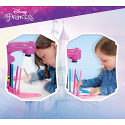 Lisciani Giochi - Princess Projector Drawing School, Proiettore, 4 Dischi, 8 Pennarelli, 92956