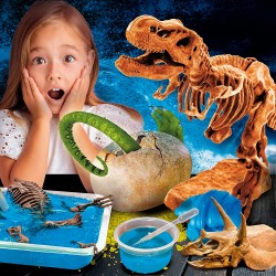 Lisciani Giochi - Crazy Science Squali e Dinosauri, Feroci Predatori in Un Kit Scientifico, 97586