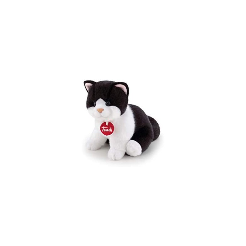 Trudi - Gatto Brad Peluche, Colore Bianco e Nero - TRU21040