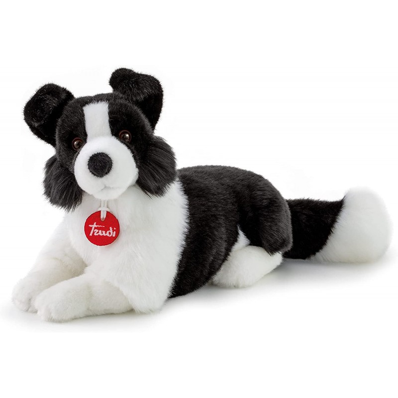 Trudi - Border Collie Scott, Colore Bianco/Nero, Medium - TUDN8000