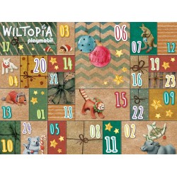 Playmobil - Wiltopia 71006 Calendario Dell Avvento Fai da Te - Viaggio degli Animali Intorno al Mondo, Include 23 Animali da Tut