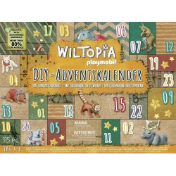 Playmobil - Wiltopia 71006 Calendario Dell Avvento Fai da Te - Viaggio degli Animali Intorno al Mondo, Include 23 Animali da Tut