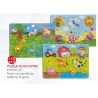 Trudi - Wood Eco Smart - Puzzle 3D in Legno Animali - 3 modelli assortiti - POS220127