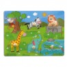 Trudi - Wood Eco Smart - Puzzle 3D in Legno Animali - 3 modelli assortiti - POS220127