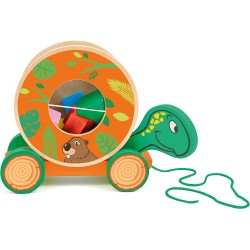 Trudi - Wood Eco Smart - Trainabile Tartaruga con Incastri (8 pz.) - POS220114