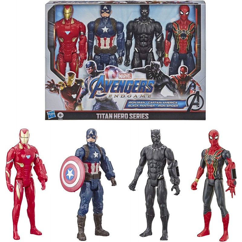Marvel Avengers: Endgame - Titan Hero Series Action Figure confezione da 4 - POS220205
