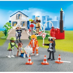 Playmobil - My Figures 70980 Missione di Salvataggio, 6 Personaggi con Oltre 1000 Combinazioni di Gioco Possibili - PM70980