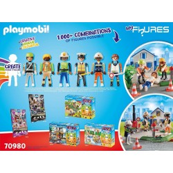 Playmobil - My Figures 70980 Missione di Salvataggio, 6 Personaggi con Oltre 1000 Combinazioni di Gioco Possibili - PM70980