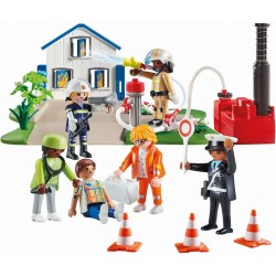 Playmobil - My Figures 70980 Missione di Salvataggio, 6 Personaggi con Oltre 1000 Combinazioni di Gioco Possibili - PM70980