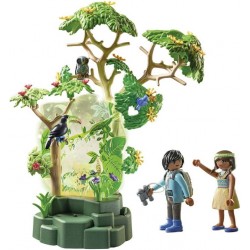 Playmobil - Wiltopia 71009 Luce Notturna della Foresta Amazzonica, Con Animali Giocattolo, Luce e Suoni, Giocattolo Sostenibile 