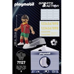 Playmobil - Sports & Action 71127 - Giocatore Nazionale Portogallo - PM71127
