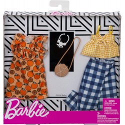 Barbie Fashion - 2 Vestiti e Accessori per la Bambola - MTFYW82