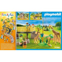 Playmobil - Family Fun 71190 - Avventure allo Zoo, Con Animali Giocattolo - PM71190