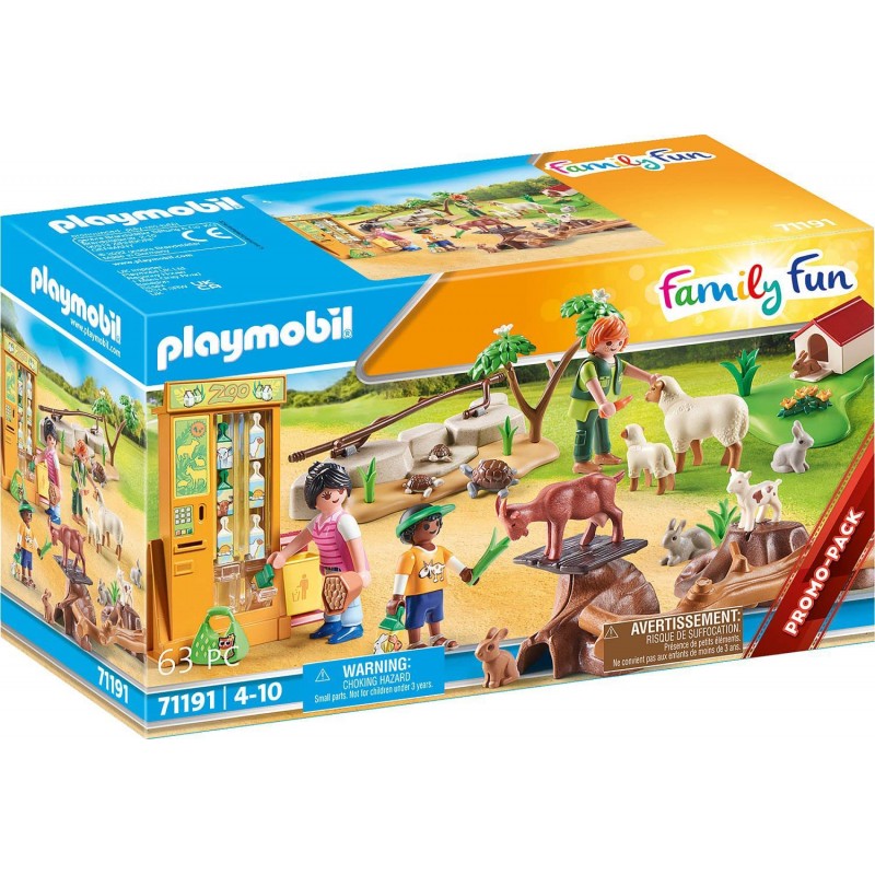 Playmobil - Family Fun 71191 - Lo Zoo dei Piccoli, Con Animali Giocattolo - PM71191