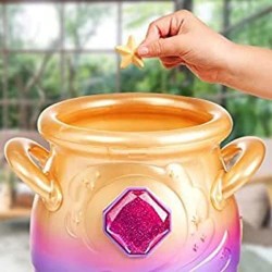 Giochi Preziosi - Magic Mixies - Rosa, Pentolone magico con una morbida sorpresa, crea l incantesimo con la bacchetta magica e g