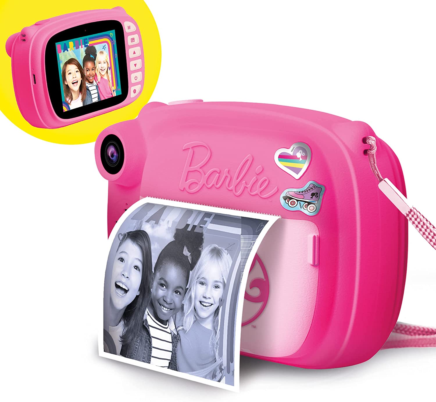 Lisciani Giochi - Barbie Print Cam Hi-Tech, Fotocamera Istantanea, Stampa  Subito Le tue Foto, Funzione Video e Selfie - LI97050