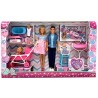 Simba - Steffi Love Welcome Family (Steffi incinta, Kevin, Evi) con 9 accessori, 105733426