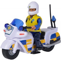 Sam Il Pompiere Moto Polizia, + 3 Anni, Incluso Personaggio Malcom e Accessori, 109251092038