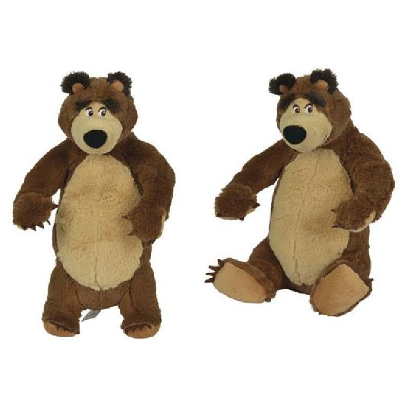 Masha E Orso - Peluche Orso 25 Cm (Assortimento In Piedi / Seduto) - 109301071009