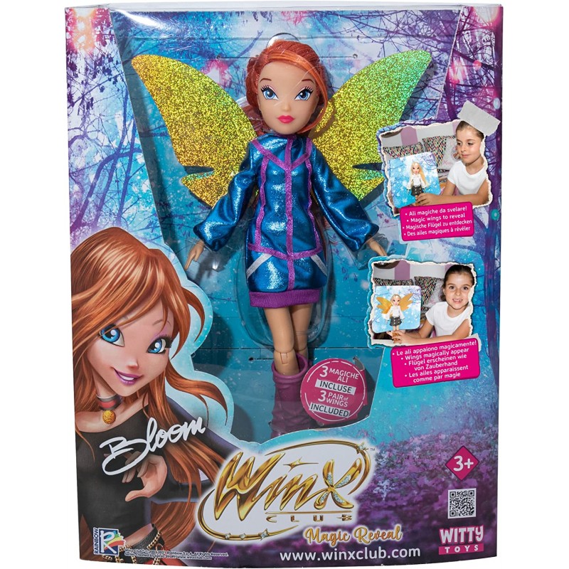 Rocco Giocattoli- Witty Toys, Winx Club Magic Reveal bambola Bloom, 1192101