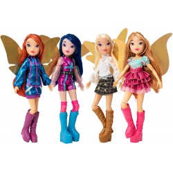 Rocco Giocattoli - Witty Toys, Winx Club Magic Reveal bambola Flora con 3 magiche ali incluse, 1192102