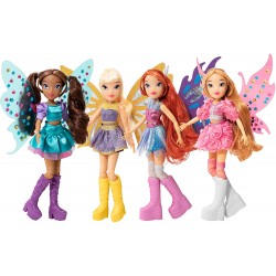 Rocco Giocattoli - Witty Toys Winx Club Bling the Wings bambola Flora, 1202102