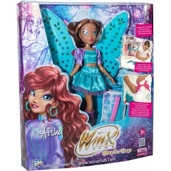 Rocco Giocattoli -Witty Toys Winx Club bambola Aisha Ali Scintillanti, 1202105