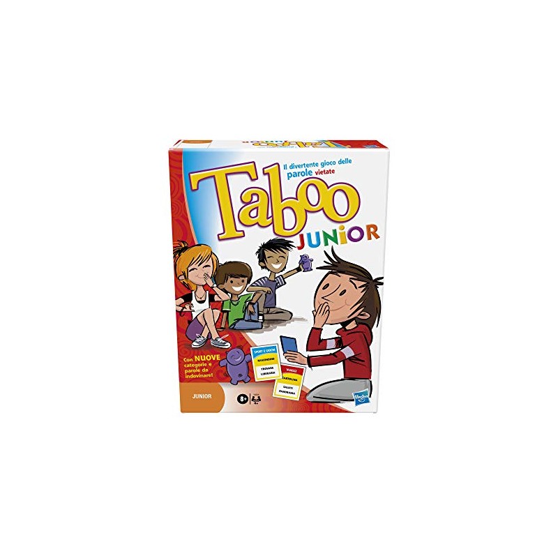 HASBRO - Gaming Taboo Junior Gioco in scatola per bambini da 8 anni in su,  143341030