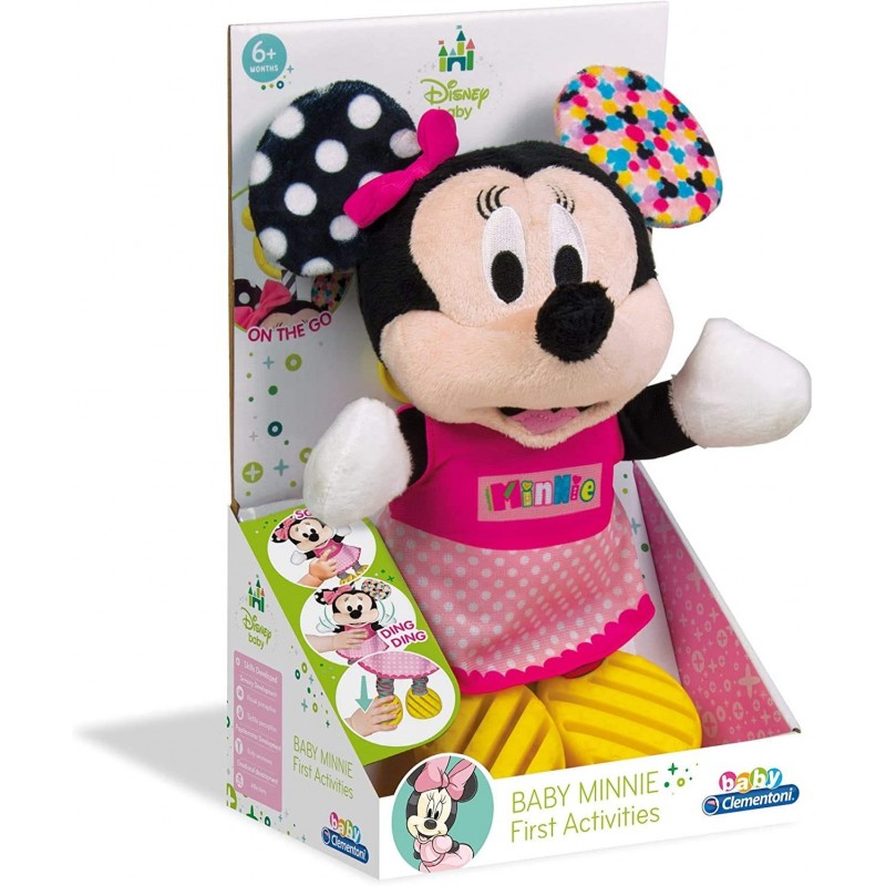 Clementoni - Disney Baby Minnie First Activities, Peluche Baby Minnie - 171644C