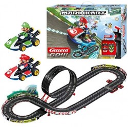 Carrera Toys GO!!! Mario Kart Mach 8 Set Pista da Corsa e Due Macchinine con Mario e Luigi, Gioco Adatto per Bambini dai 6 Anni,