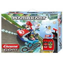 Carrera Toys GO!!! Mario Kart Mach 8 Set Pista da Corsa e Due Macchinine con Mario e Luigi, Gioco Adatto per Bambini dai 6 Anni,