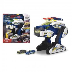 Police Bot Robot 35 cm Luci e Suoni con 2 Auto Die-Cast - 203794001