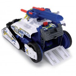 Police Bot Robot 35 cm Luci e Suoni con 2 Auto Die-Cast - 203794001