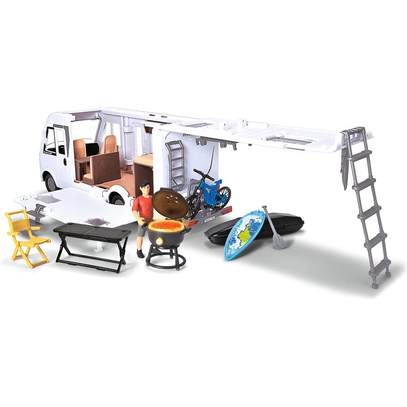 Set Camper Pop Up Scala HO 1:87 Skyline Creations - 2 Pezzi Modellismo Ferroviario - Resina Grigio