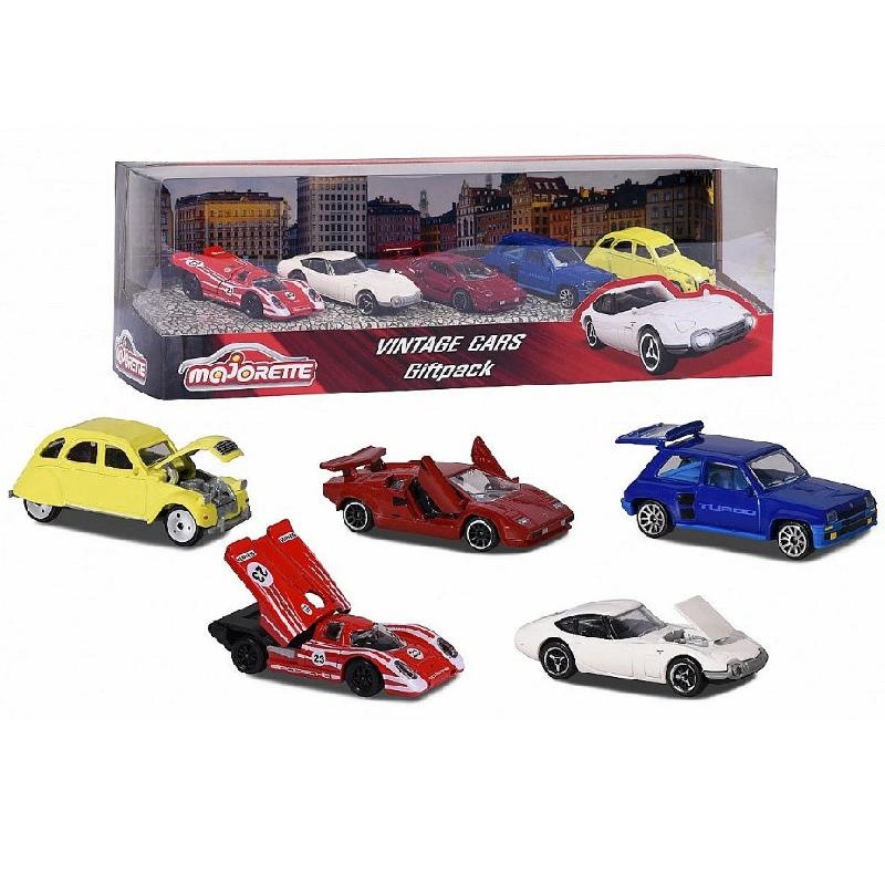 Majorette - Gift Pack "Vintage Cars"  1:64 5 pz - 212052013