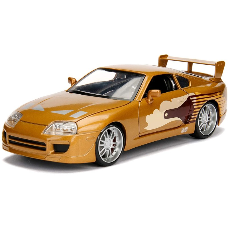 Simba - Jada - Fast & Furious Toyota Supra del 1995 in Scala 1:24 Die-Cast, Funzionamento a Ruota Libera, Parti apribili, 253203