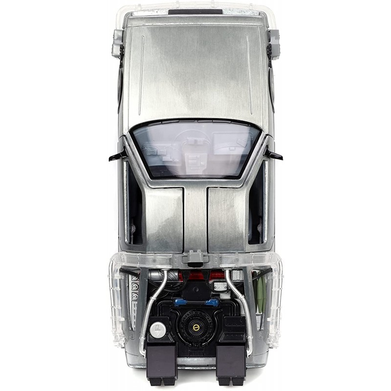 Delorean Regreso al futuro 3 con luces de tren 1:24 Jada Color Grey Delorean Regreso al futuro 3 con luces de tren 1:24 Jada Color Grey