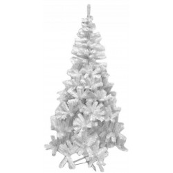 Albero Di Natale Bianco Natale 210 centimetri Abete Della Steppa Artificiale Tutto Bianco