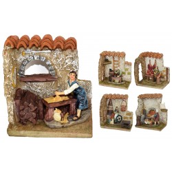 SCENARIO MESTIERI PRESEPE 5 SOGGETTI ASSORTITI